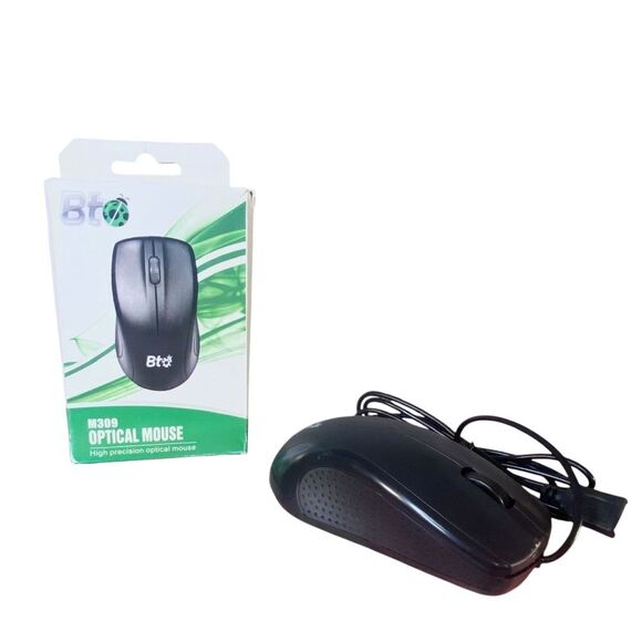 BT M309 Optical USB Wired Keyboard Mouse NWOT Color Black Computer Accessories - Picture 1 of 4